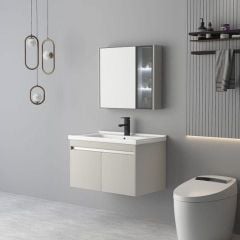 Tủ Lavabo Gương Phôi Bỉ Đèn LED Hiện Đại – Kích thước 800×480mm