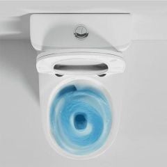 Bồn cầu liền khối nhỏ R86 – Thiết kế nhỏ gọn, men nano chống bám bẩn