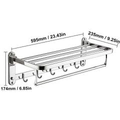 Vắt Khăn Tắm Đa Năng Inox 304 Gắn Tường Cao Cấp 60cm