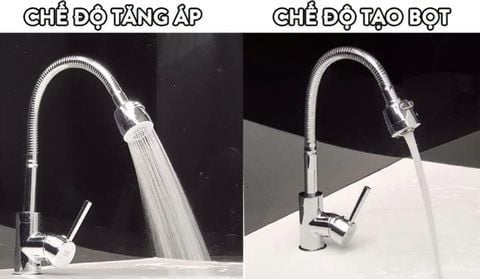 Vòi Rửa Bát Cần Mềm Mạ Crom KM54 – Đồng Thau Cao Cấp