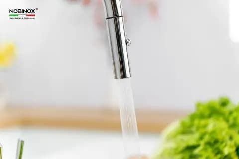 Vòi Rửa Bát Dây Rút NOBINOX IVY NX202 Inox 304 Cao Cấp
