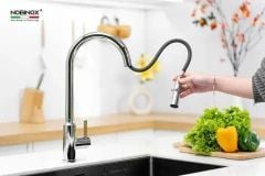 Vòi Rửa Bát Dây Rút NOBINOX IVY NX202 Inox 304 Cao Cấp