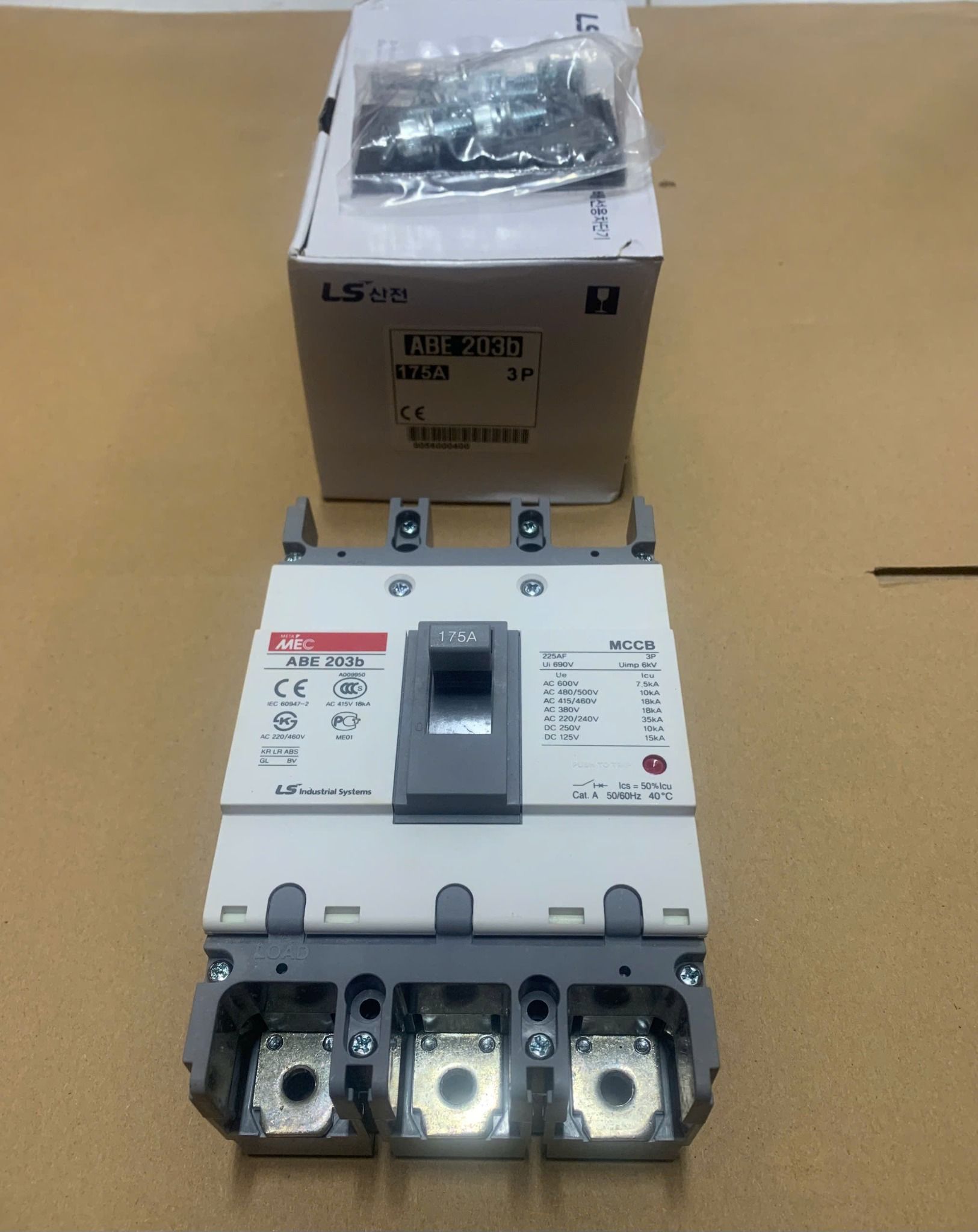 Aptomat ABE 203b 175A 3P, Hãng LS, Made in Korea – oceantech