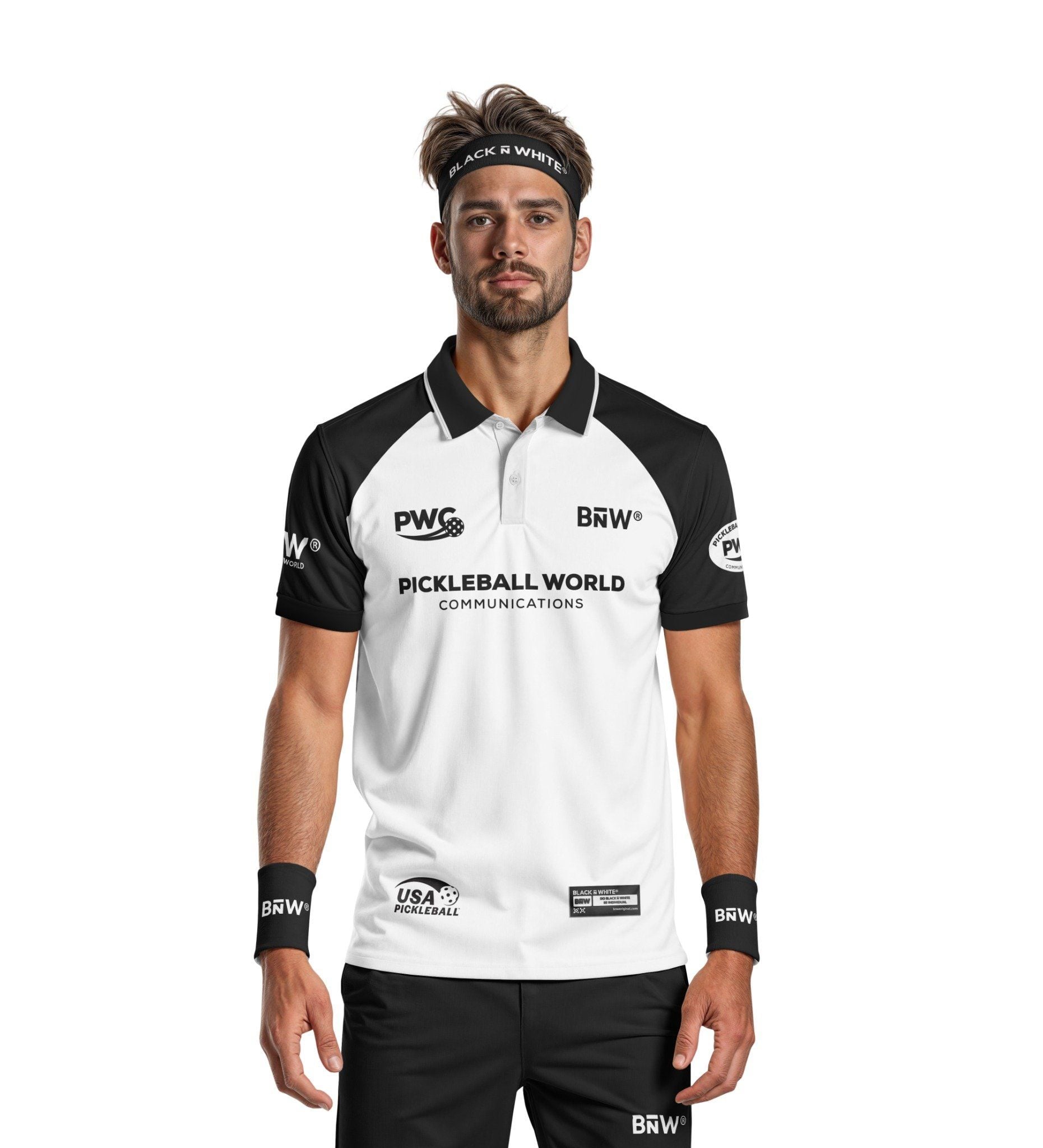  Bɴ̅W® x PWC Pickleball Drive Polo 