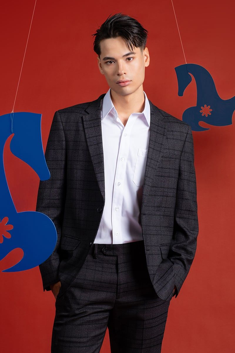  Áo Blazer Nam Form Ôm BZ26SS01P-SL 