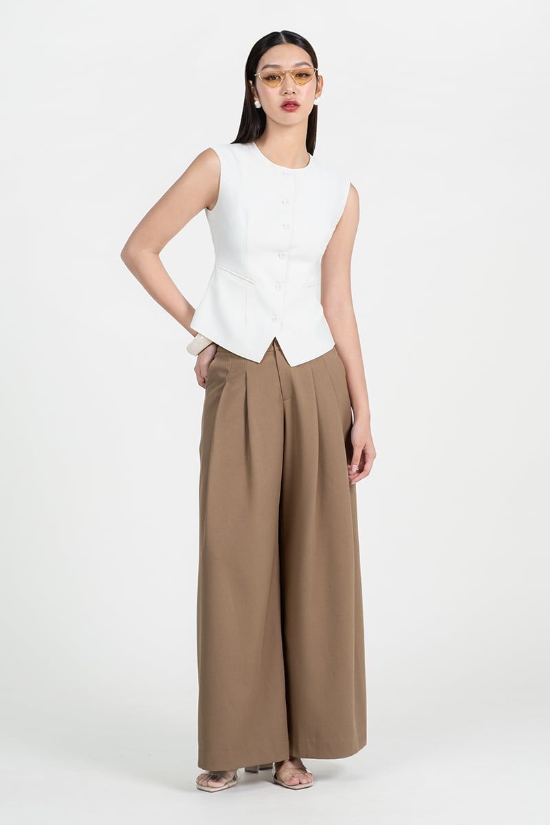  Áo Blouse Không Tay Dáng Công Sở - FWBL25FH02C 