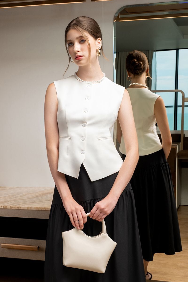  Áo Blouse Không Tay Dáng Công Sở - FWBL25FH02C 