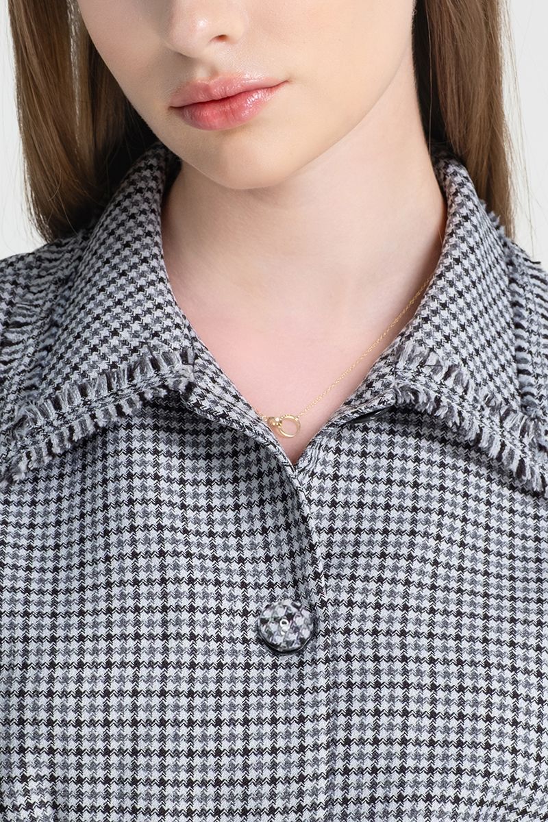  Áo Sát Nách Houndstooth FWBL25FH05C 