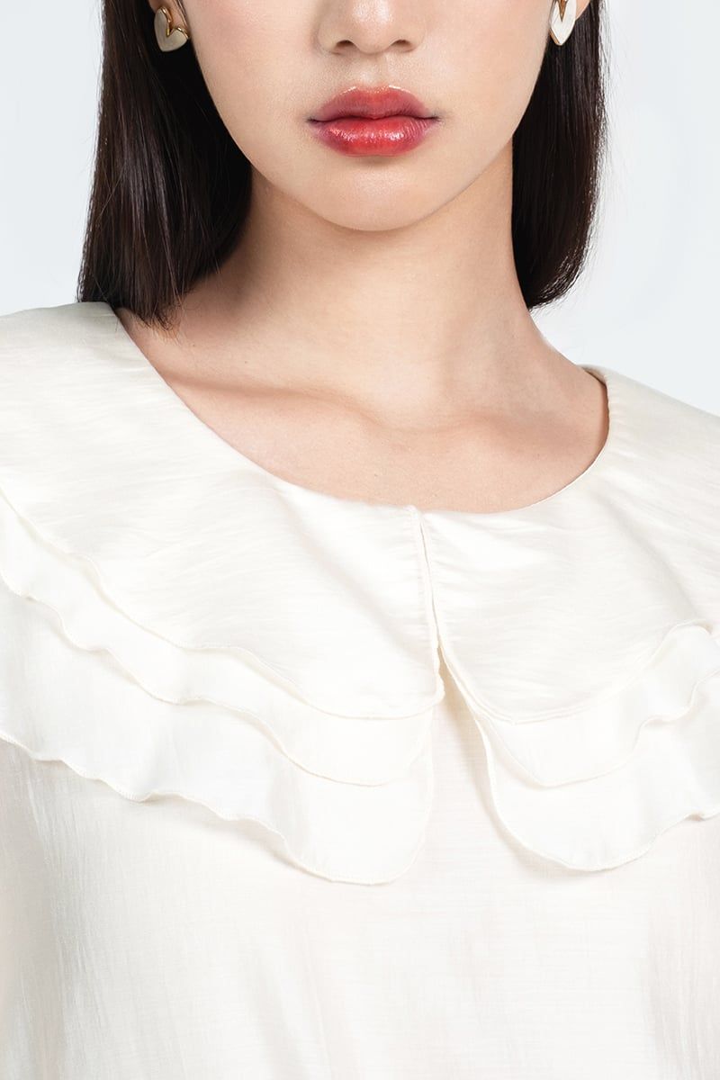  Áo Blouse Tay Dài Bèo Cổ - FWBL25SS10C 