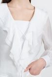  Áo Blouse Cổ V Phối Bèo - FWBL26SS03C 