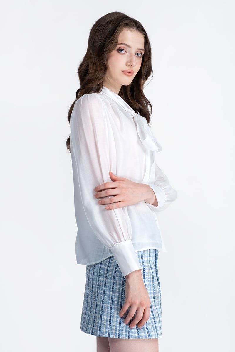  Áo Blouse Cột Nơ - FWBL26SS24D 