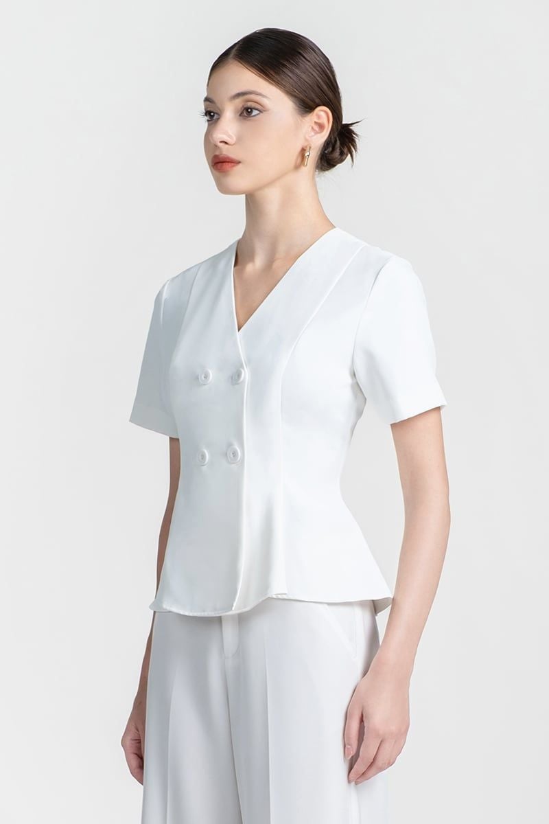  Áo Blouse Cổ V Thanh Lịch - FWBL26SS29C 