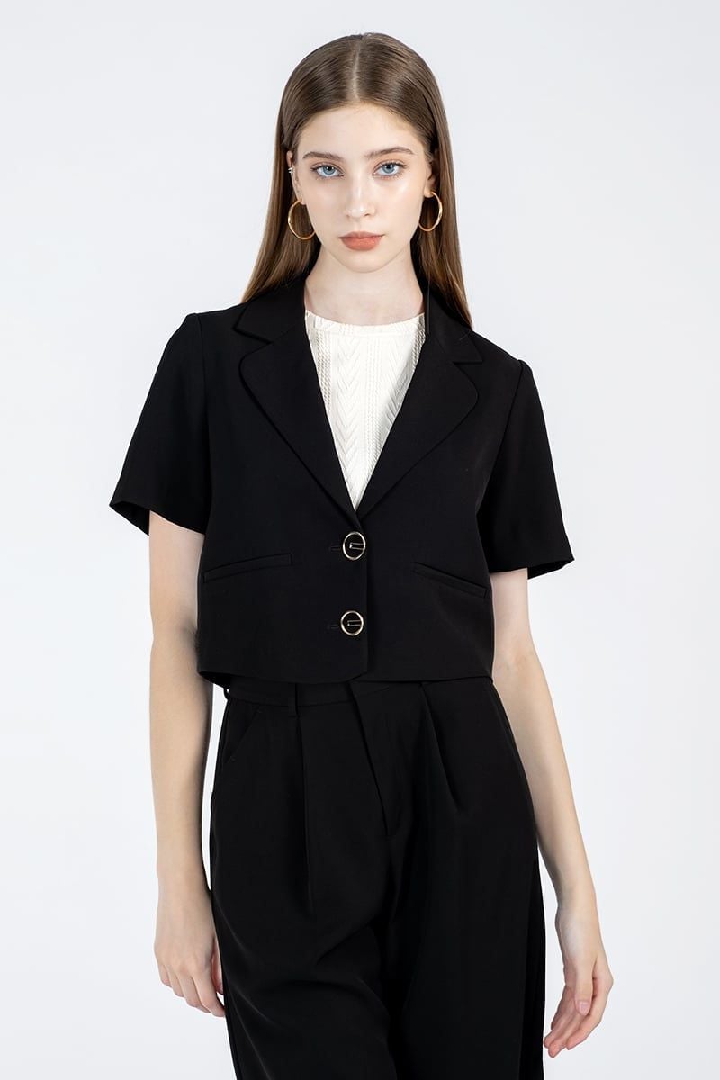  Áo Blazer Nữ Dáng Croptop FWBZ24SS03C 