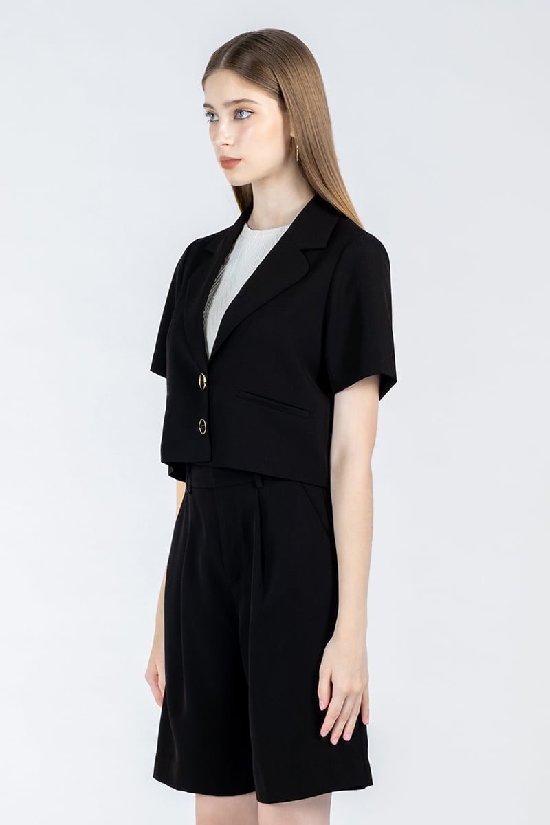  Áo Blazer Nữ Dáng Croptop FWBZ24SS03C 