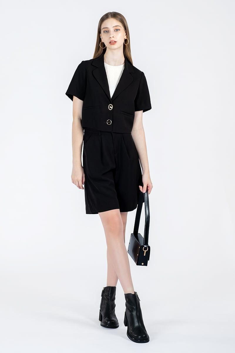  Áo Blazer Nữ Dáng Croptop FWBZ24SS03C 