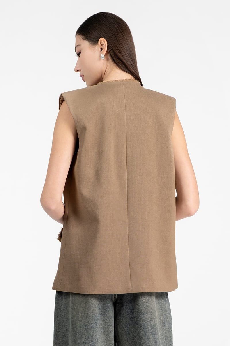  Áo Blazer Gile Dáng Suông Hiện Đại - FWBZ26SS01D 