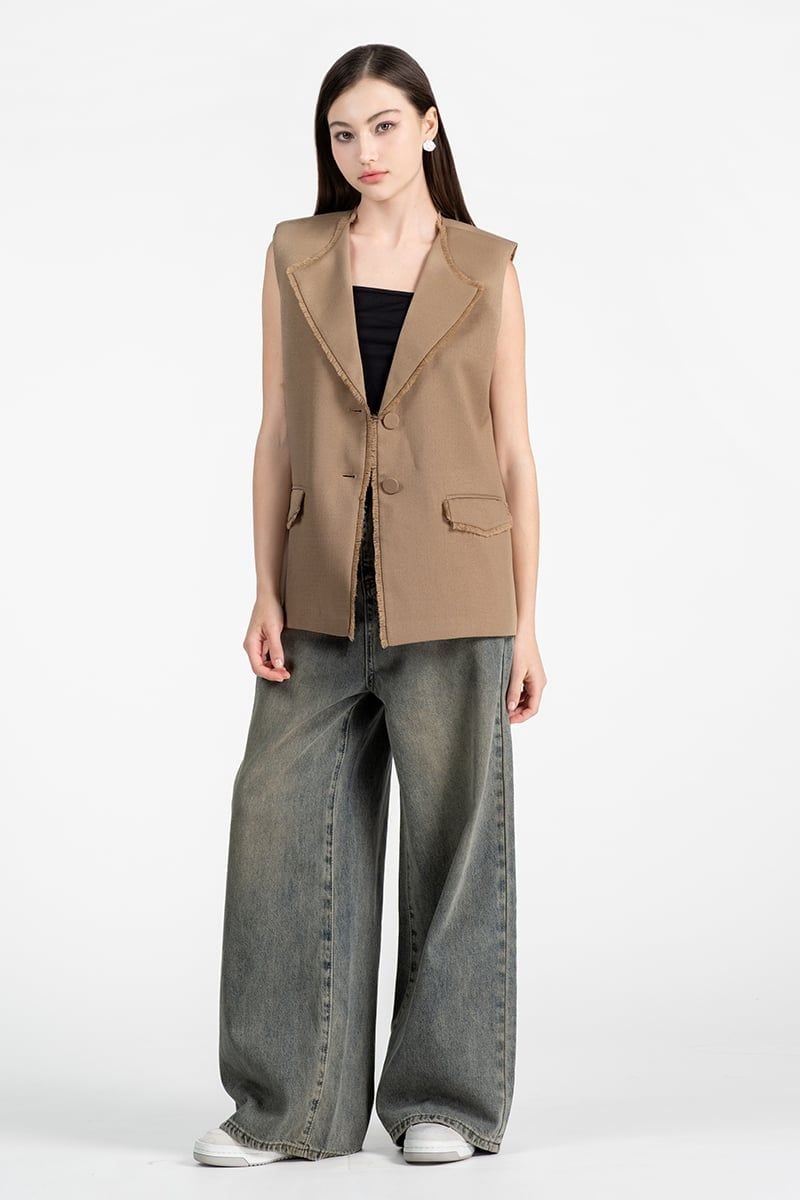  Áo Blazer Gile Dáng Suông Hiện Đại - FWBZ26SS01D 