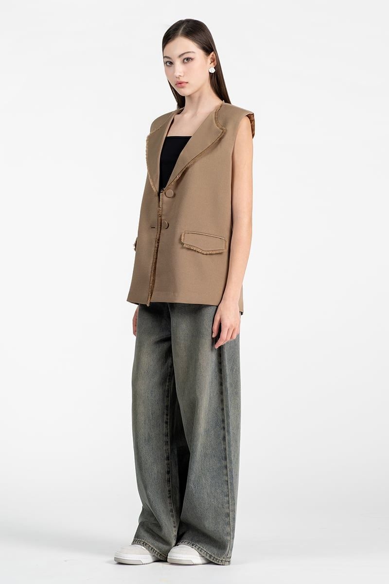  Áo Blazer Gile Dáng Suông Hiện Đại - FWBZ26SS01D 