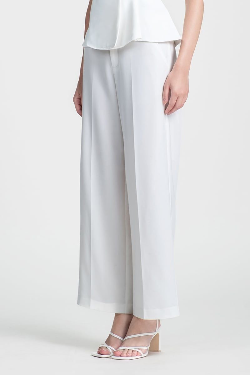  Quần Tây Trắng Ống Rộng - FWDP25SS06C 