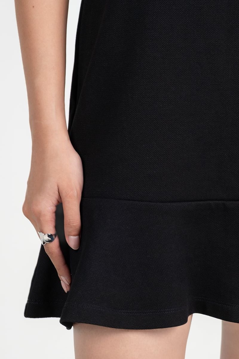  Đầm Thun Nữ Viền Cổ & Gấu Xòe – FWDR25FH01G 