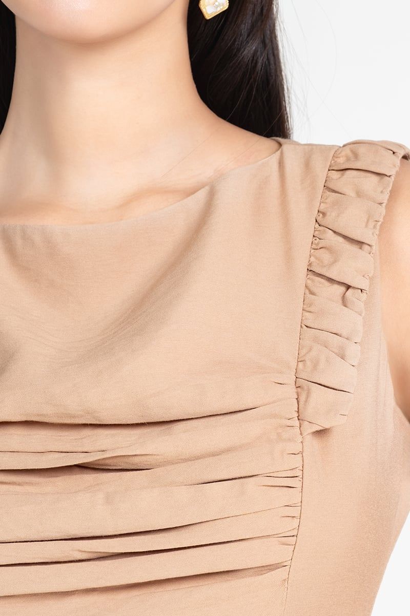  Đầm Dài Xếp Ly - FWDR25FH06C 