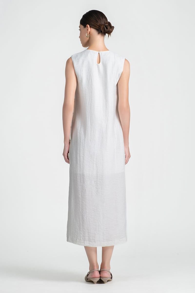  Đầm Suông Dài Không Tay FWDR25SS23C 