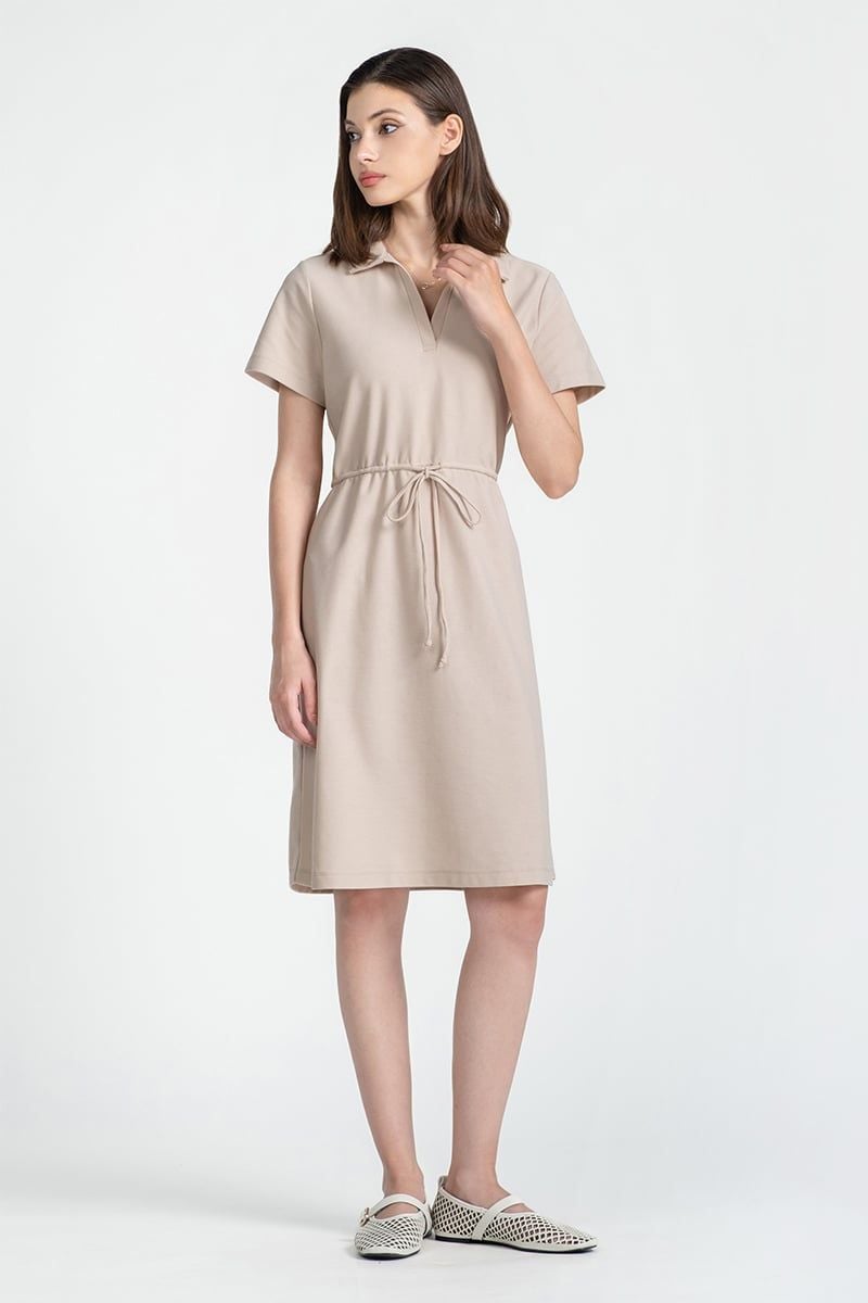  Đầm Dáng Suông Cổ Polo FWDR25SS26G 