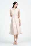  Đầm Sơ Mi Dáng Midi Thắt Eo – FWDR25SS27C 