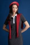  Đầm Thun Cổ Polo Tay Ngắn – FWDR26SS16C 