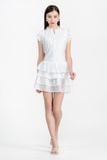  Đầm Xếp Tầng Tay Bèo - FWDR26SS24C 