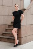  Đầm Suông Ngắn Tay Phồng - FWDR26SS36D 