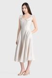  Đầm Cổ Vuông Dún Bèo - FWDR26SS54C 