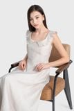  Đầm Cổ Vuông Dún Bèo - FWDR26SS54C 