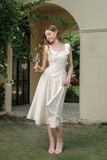 Đầm Cổ Vuông Dún Bèo - FWDR26SS54C 