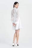 Đầm Sơ Mi Phối Xuyên Thấu - FWDR26SS68C 