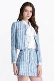  Áo Khoác Hoạ Tiết Ca Rô Dáng Ngắn - FWJK26SS02D 
