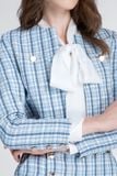  Áo Khoác Hoạ Tiết Ca Rô Dáng Ngắn - FWJK26SS02D 