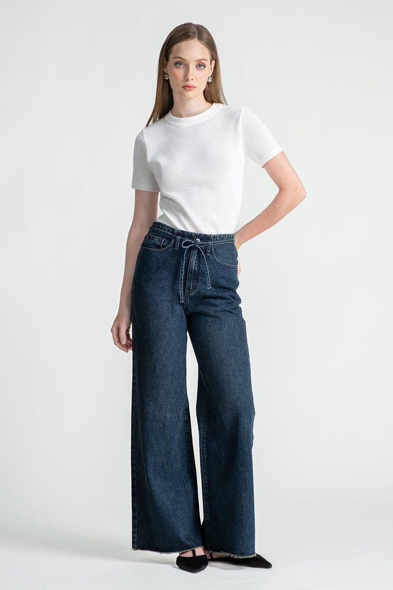  Quần Jeans Ống Rộng – FWJN25FH05G 
