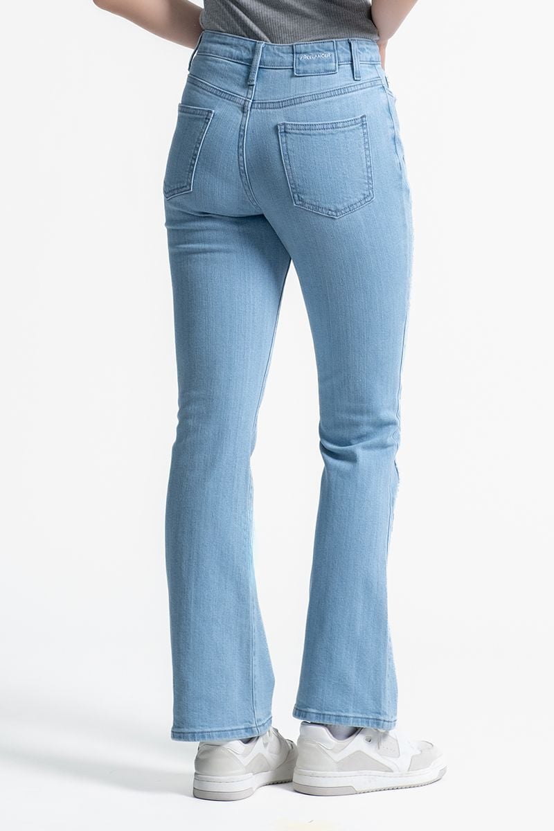  Quần Jeans Nữ Ống Loe Viền Tua – FWJN25FH07G 