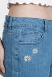  Quần Jeans Ống Rộng Thêu Họa Tiết – FWJN25FH08C 