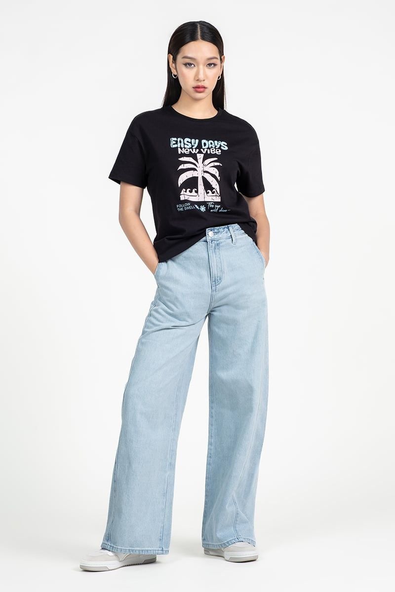  Quần Jeans Dài Ống Rộng Wide & Easy – FWJN25FH09C 