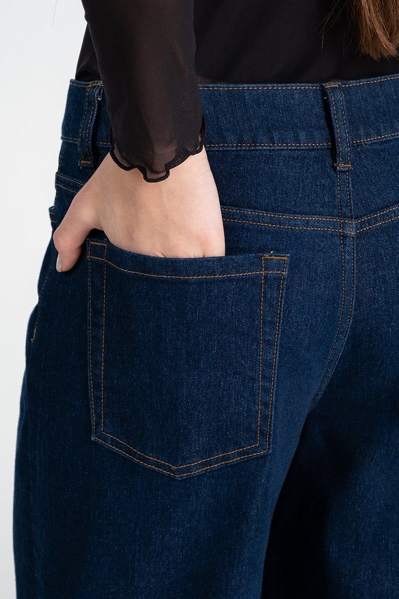  Quần Jeans Ống Rộng Lai Lật - FWJN26SS01D 