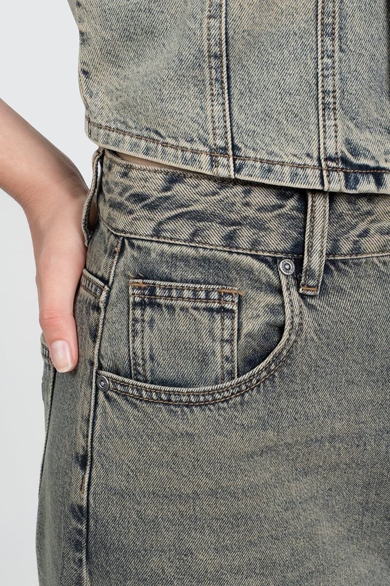  Quần Jeans Wash - FWJN26SS09C 