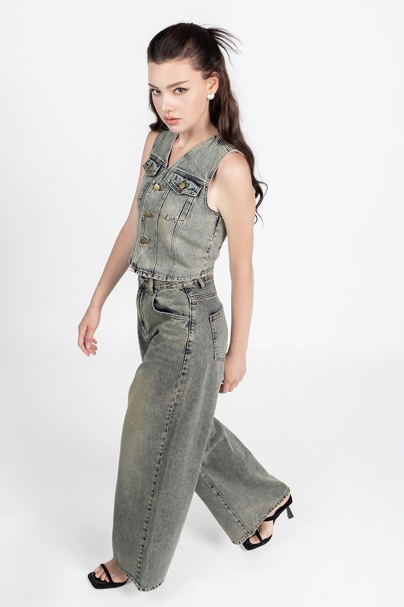  Quần Jeans Wash - FWJN26SS09C 