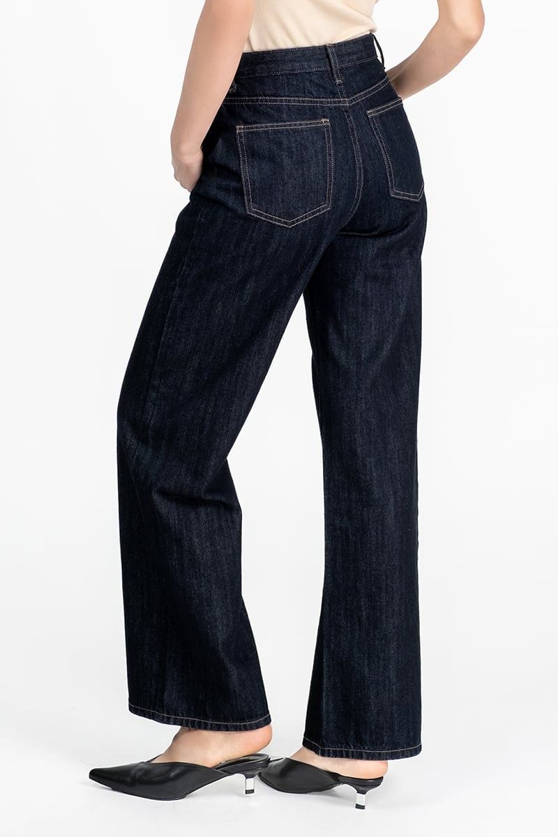  Quần Jeans Ống Suông Rộng FWJN26SS14D 