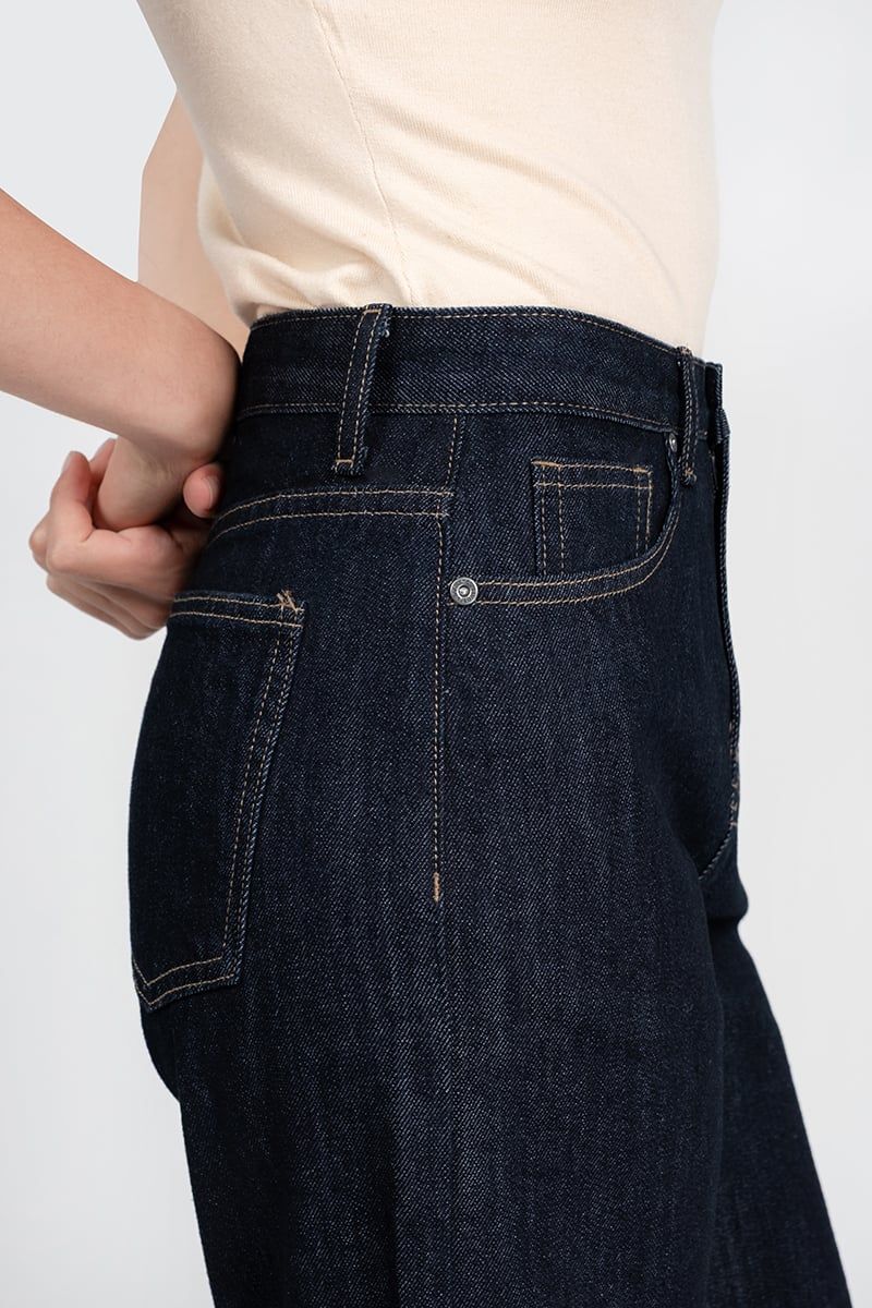  Quần Jeans Ống Suông Rộng FWJN26SS14D 