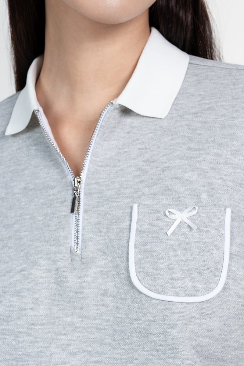  Áo Thun Polo Nữ Cổ Khóa Kéo - FWKS25FH01C 