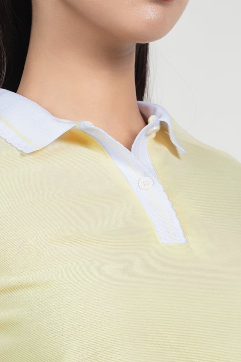 Áo Polo Nữ Bo Viền Cổ & Tay – FWKS25FH02G 