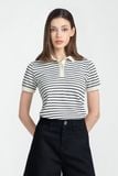  Áo Thun Polo Nữ Kẻ Sọc FWKS25SS07C 