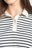  Áo Thun Polo Nữ Kẻ Sọc FWKS25SS07C 
